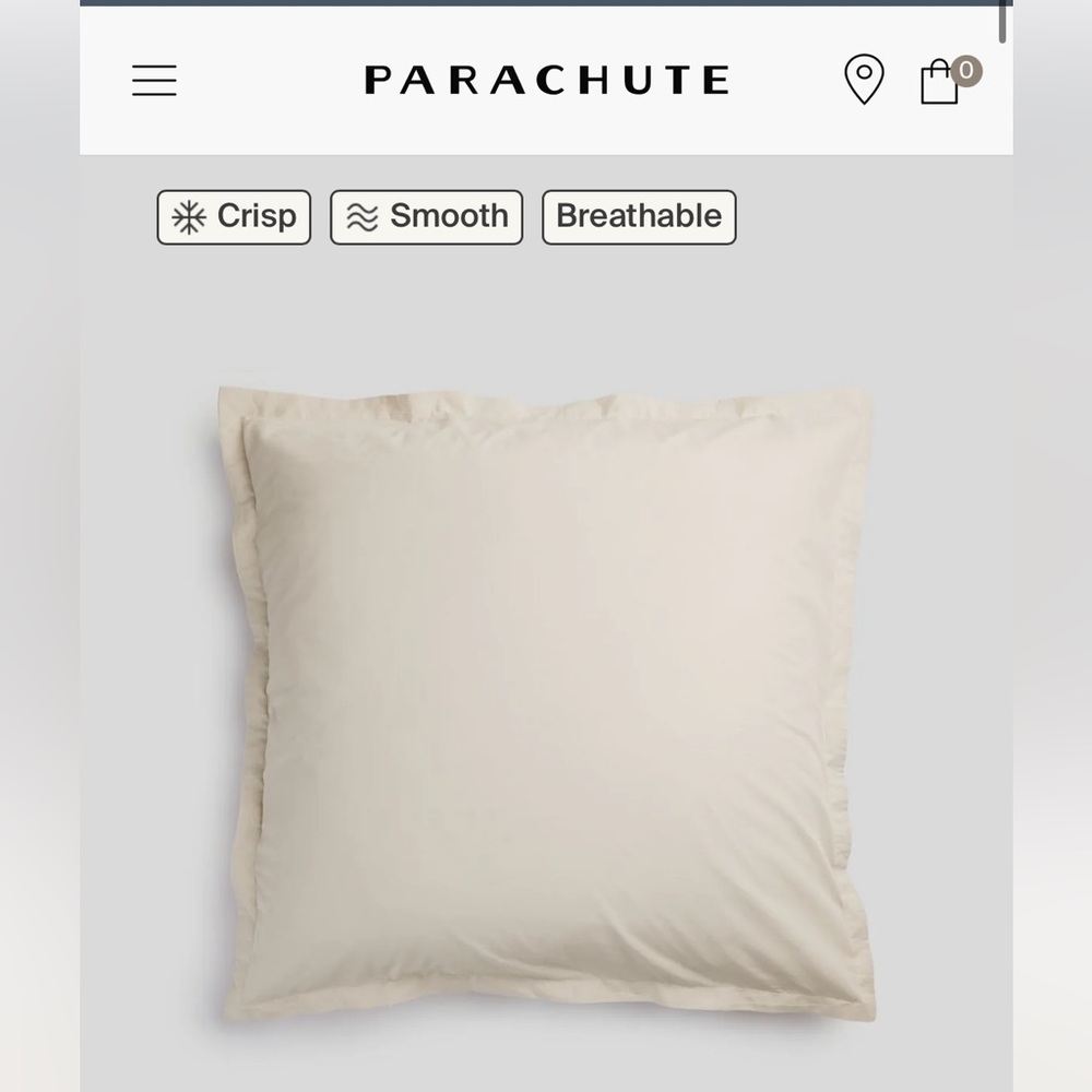 Parachute Percale Euro Sham